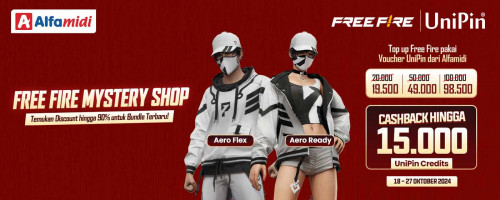FF Mystery Shop Diskon hingga 90%! Khusus Member Alfamidi, Dapatkan DISKON dan CASHBACK dengan Top Up PUBG Mobile Pakai Voucher UniPin di Alfamidi!